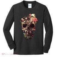 Bloom Skull Flower Kids Long Sleeve Shirt thumb 0