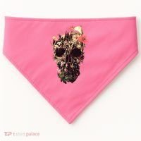 Bloom Skull Flower USA-Made Doggie Bandana thumb 0