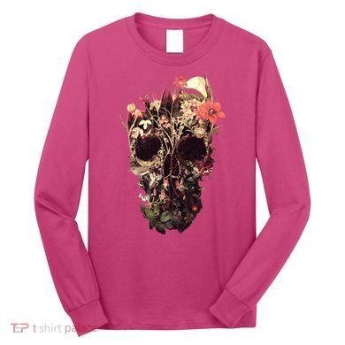 Bloom Skull Flower Long Sleeve Shirt
