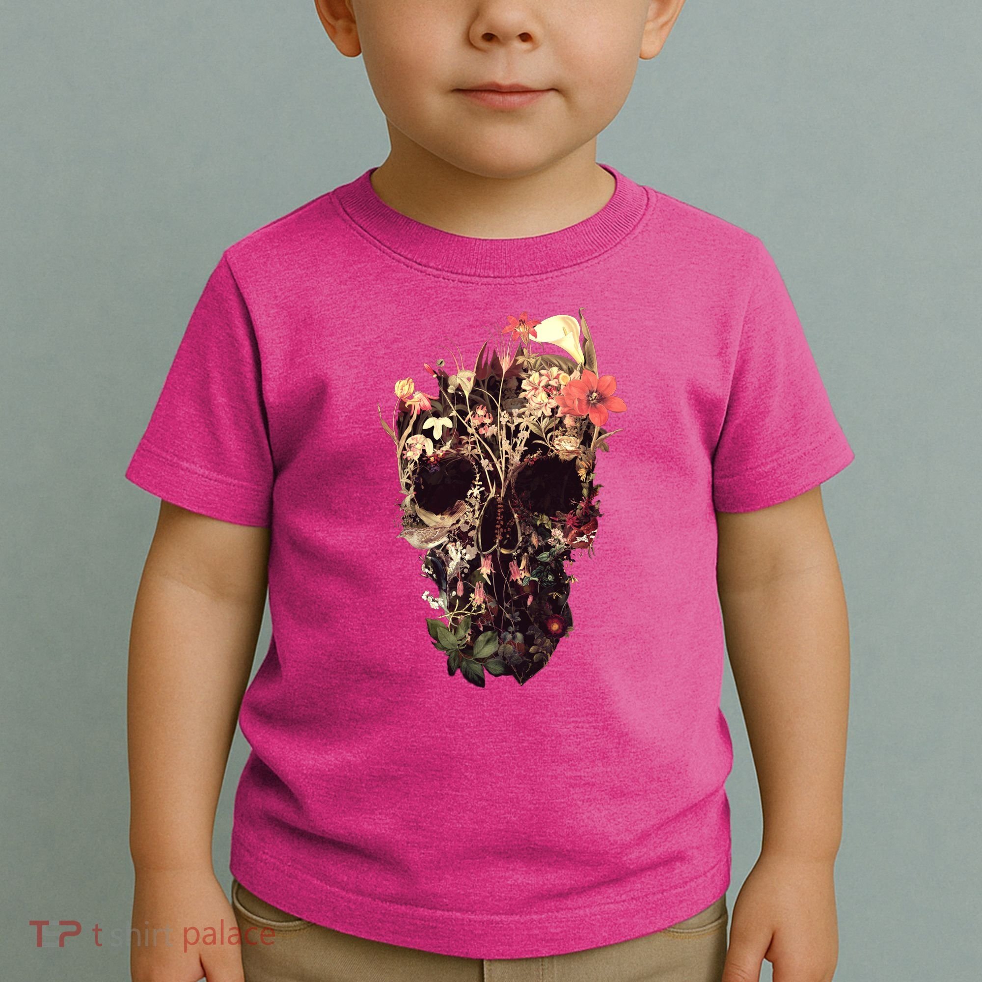 Bloom Skull Flower Toddler T-Shirt