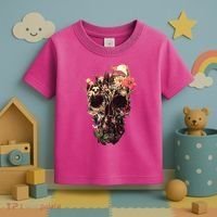 Bloom Skull Flower Toddler T-Shirt thumb 3