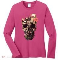 Bloom Skull Flower Women's Long Sleeve Shirt thumb 0