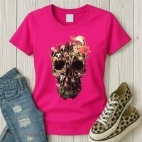 Bloom Skull Flower Women's T-Shirt thumb 3
