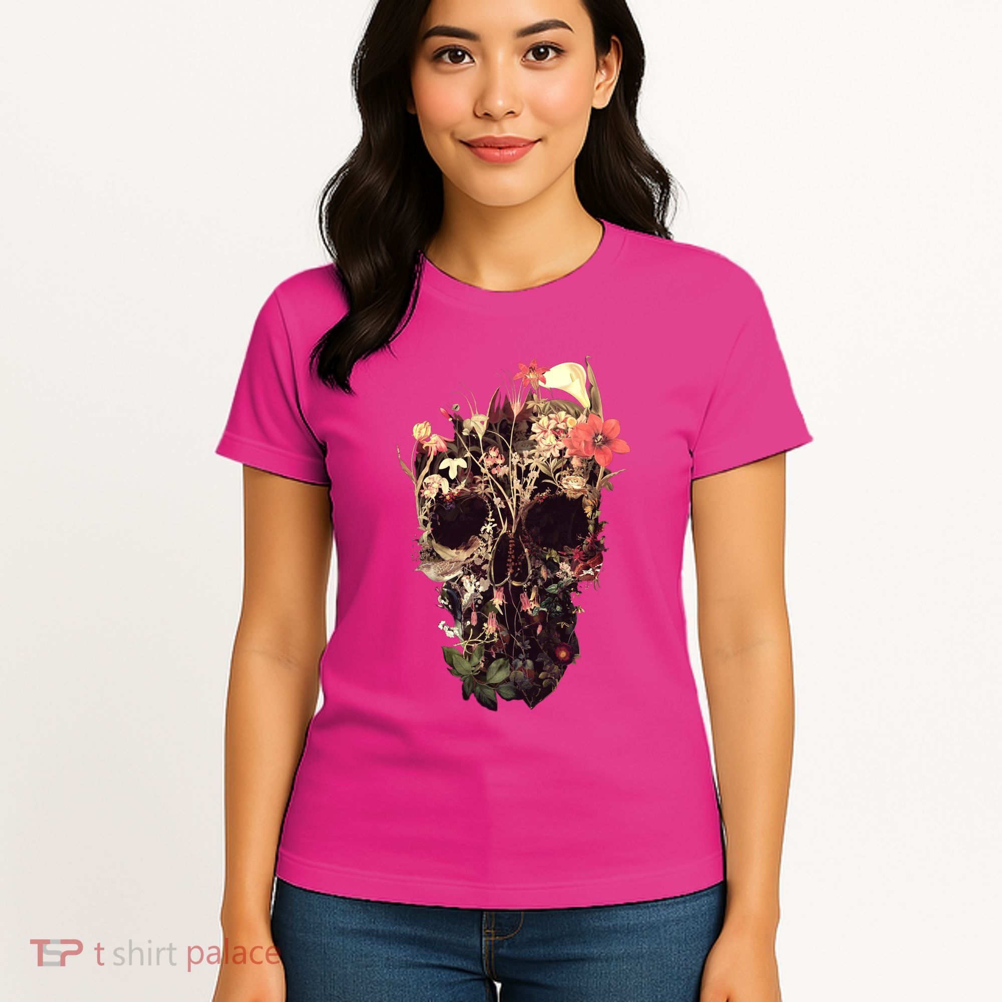 Bloom Skull Flower Women's T-Shirt