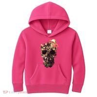 Bloom Skull Flower Kids Hoodie thumb 0