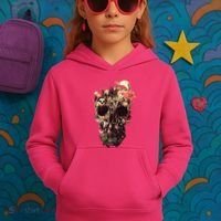 Bloom Skull Flower Kids Hoodie thumb 3