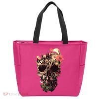 Bloom Skull Flower Tote Bag thumb 0