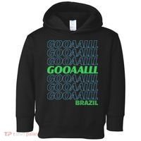 Brazil Soccer Fan Gear GOOAAALLL Toddler Hoodie thumb 0