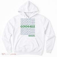 Brazil Soccer Fan Gear GOOAAALLL Hoodie thumb 0