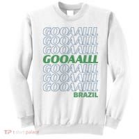 Brazil Soccer Fan Gear GOOAAALLL Sweatshirt thumb 0