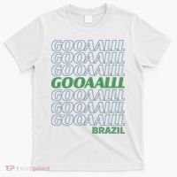 Brazil Soccer Fan Gear GOOAAALLL T-Shirt thumb 0