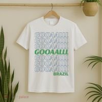Brazil Soccer Fan Gear GOOAAALLL T-Shirt thumb 2