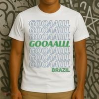 Brazil Soccer Fan Gear GOOAAALLL T-Shirt thumb 3