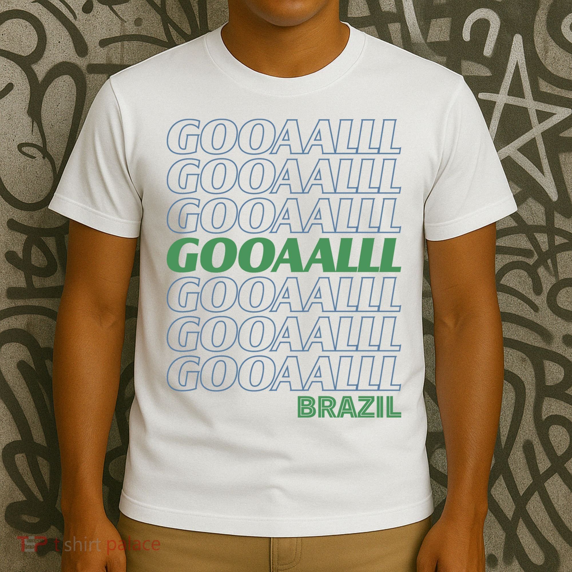 Brazil Soccer Fan Gear GOOAAALLL T-Shirt