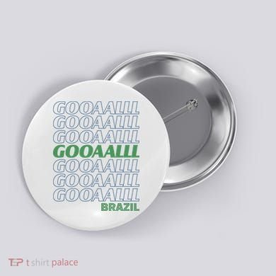 Brazil Soccer Fan Gear GOOAAALLL Button