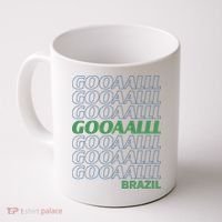Brazil Soccer Fan Gear GOOAAALLL Coffee Mug thumb 0