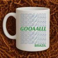 Brazil Soccer Fan Gear GOOAAALLL Coffee Mug thumb 2