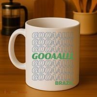 Brazil Soccer Fan Gear GOOAAALLL Coffee Mug thumb 4