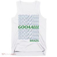 Brazil Soccer Fan Gear GOOAAALLL Tank Top thumb 0