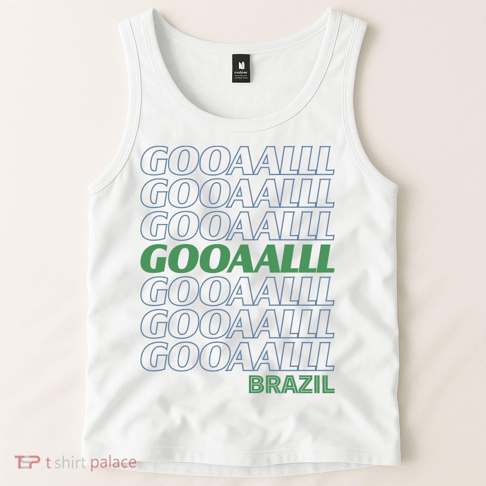 Brazil Soccer Fan Gear GOOAAALLL Tank Top