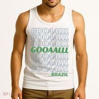 Brazil Soccer Fan Gear GOOAAALLL Tank Top thumb 3