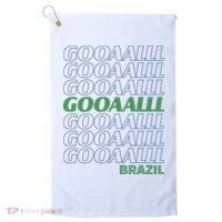 Brazil Soccer Fan Gear GOOAAALLL Golf Towel thumb 0