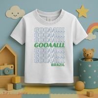 Brazil Soccer Fan Gear GOOAAALLL Toddler T-Shirt thumb 3