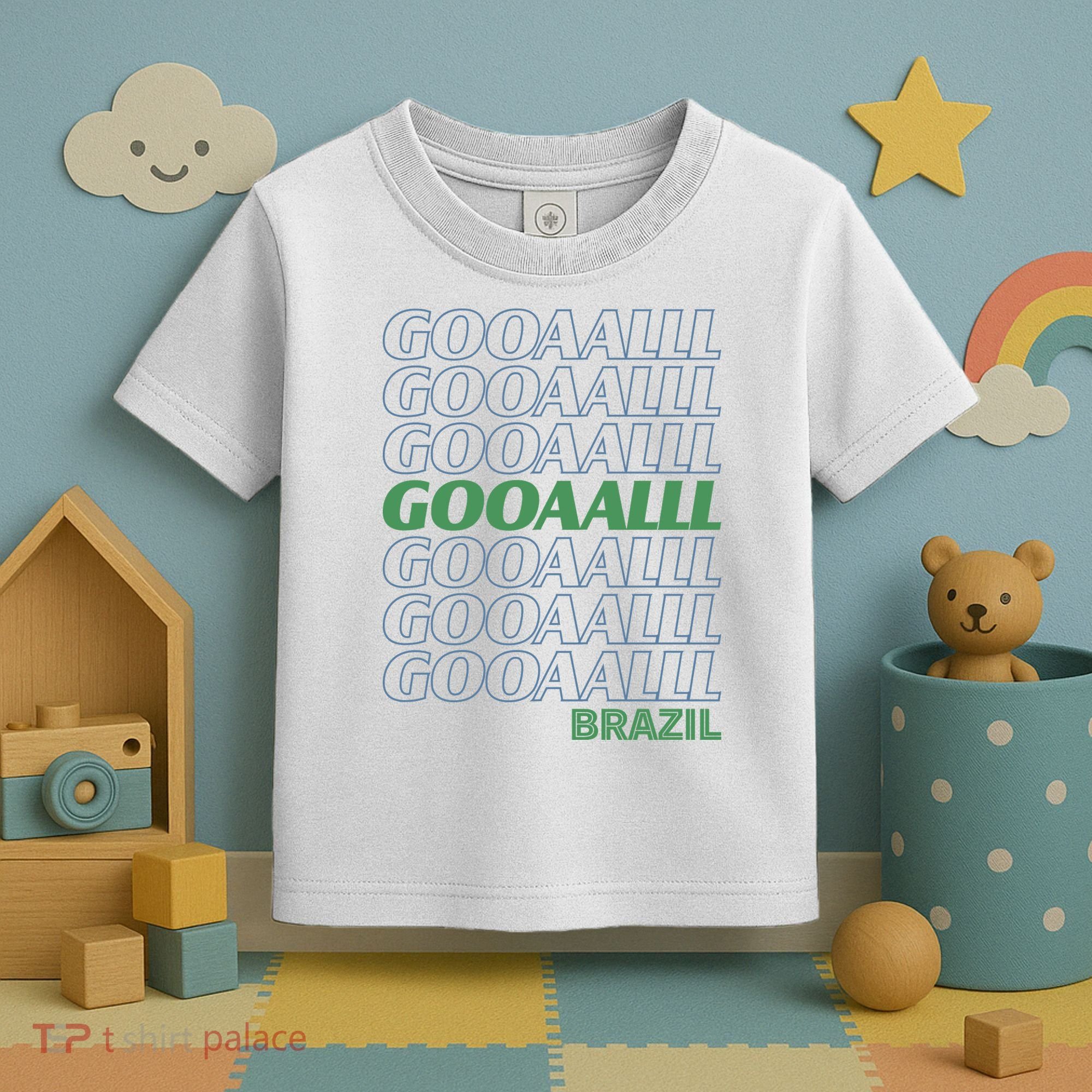 Brazil Soccer Fan Gear GOOAAALLL Toddler T-Shirt