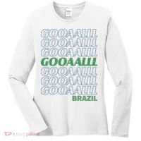 Brazil Soccer Fan Gear GOOAAALLL Women's Long Sleeve Shirt thumb 0