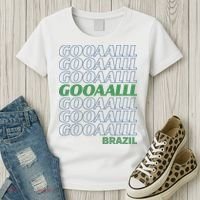 Brazil Soccer Fan Gear GOOAAALLL Women's T-Shirt thumb 3