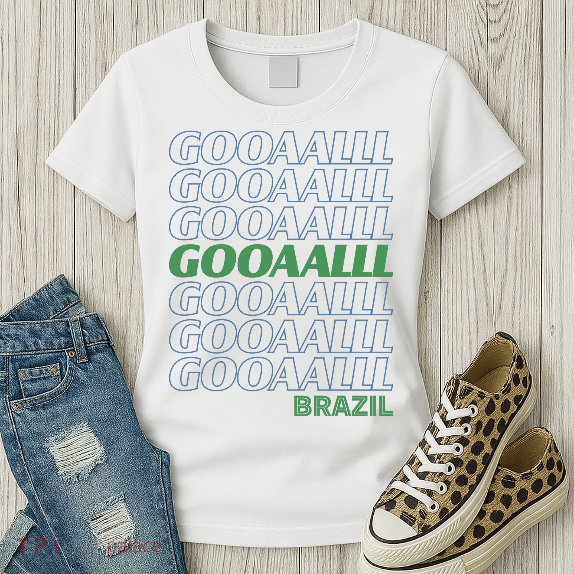 Brazil Soccer Fan Gear GOOAAALLL Women's T-Shirt