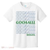 Brazil Soccer Fan Gear GOOAAALLL Kids T-Shirt thumb 0
