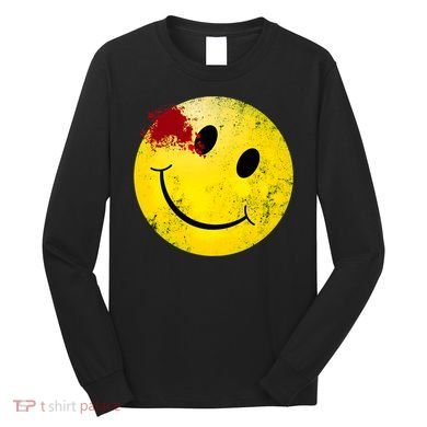 Bloody Smiling Face Vintage Smile Long Sleeve Shirt