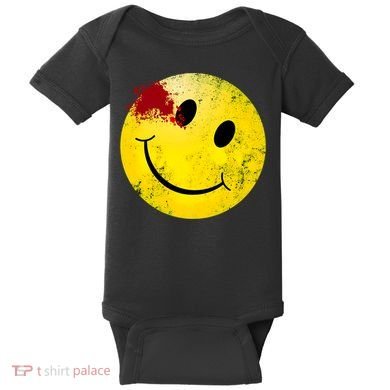 Bloody Smiling Face Vintage Smile Baby Bodysuit