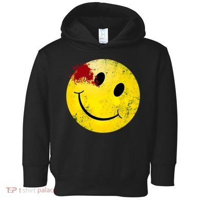Bloody Smiling Face Vintage Smile Toddler Hoodie