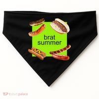 Brat Summer Funny Hot Dog Bratwurst Summer USA-Made Doggie Bandana thumb 0