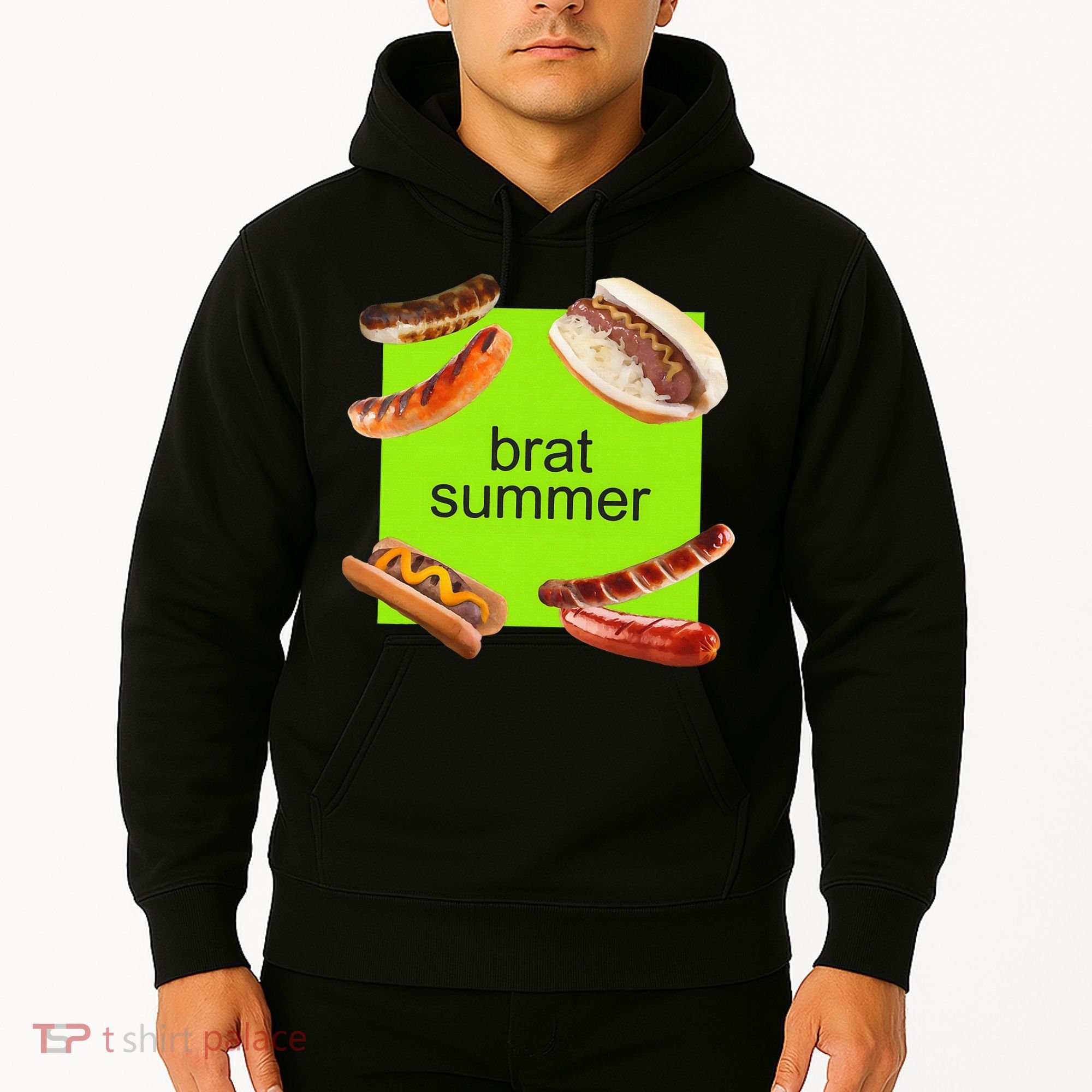 Brat Summer Funny Hot Dog Bratwurst Summer Hoodie