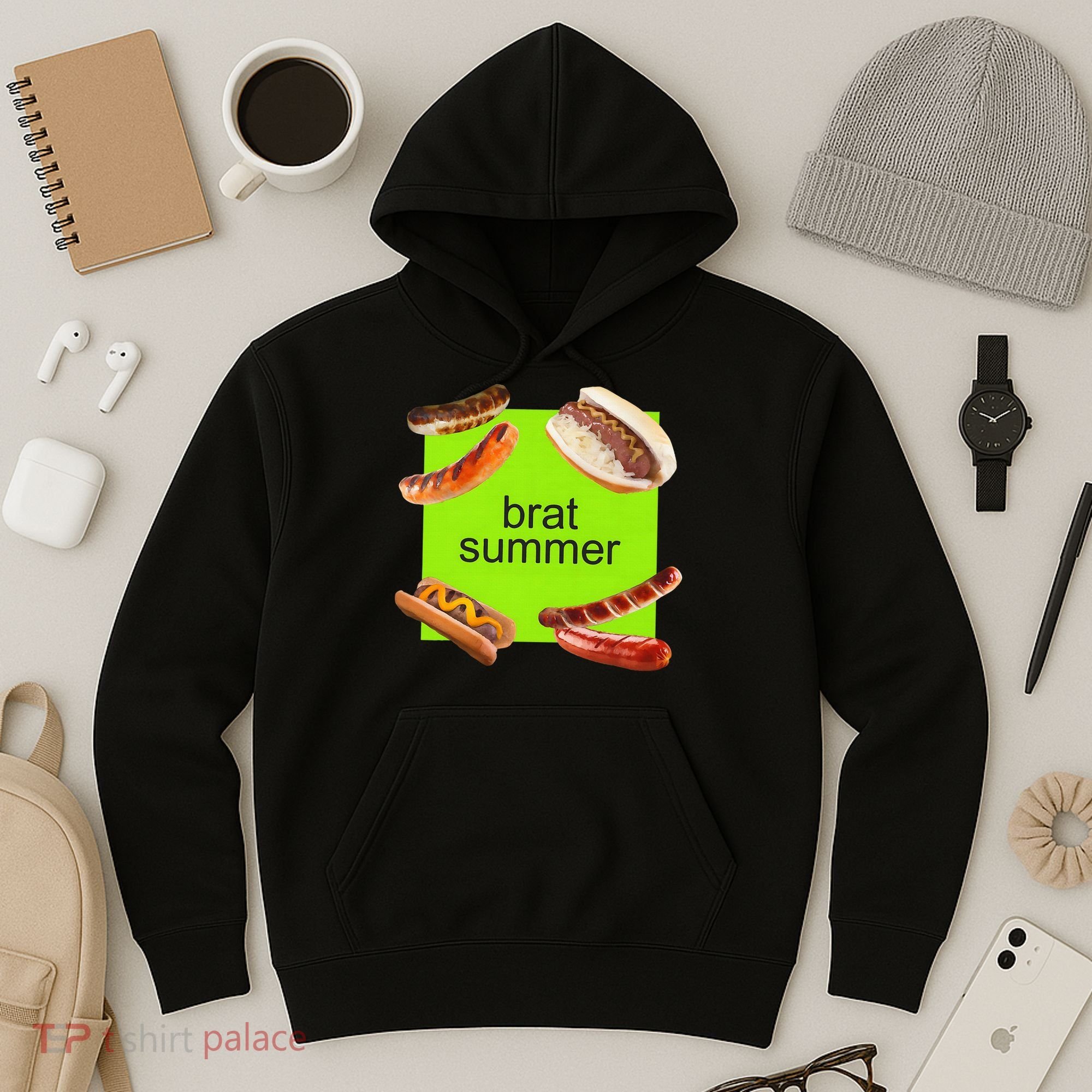 Brat Summer Funny Hot Dog Bratwurst Summer Hoodie