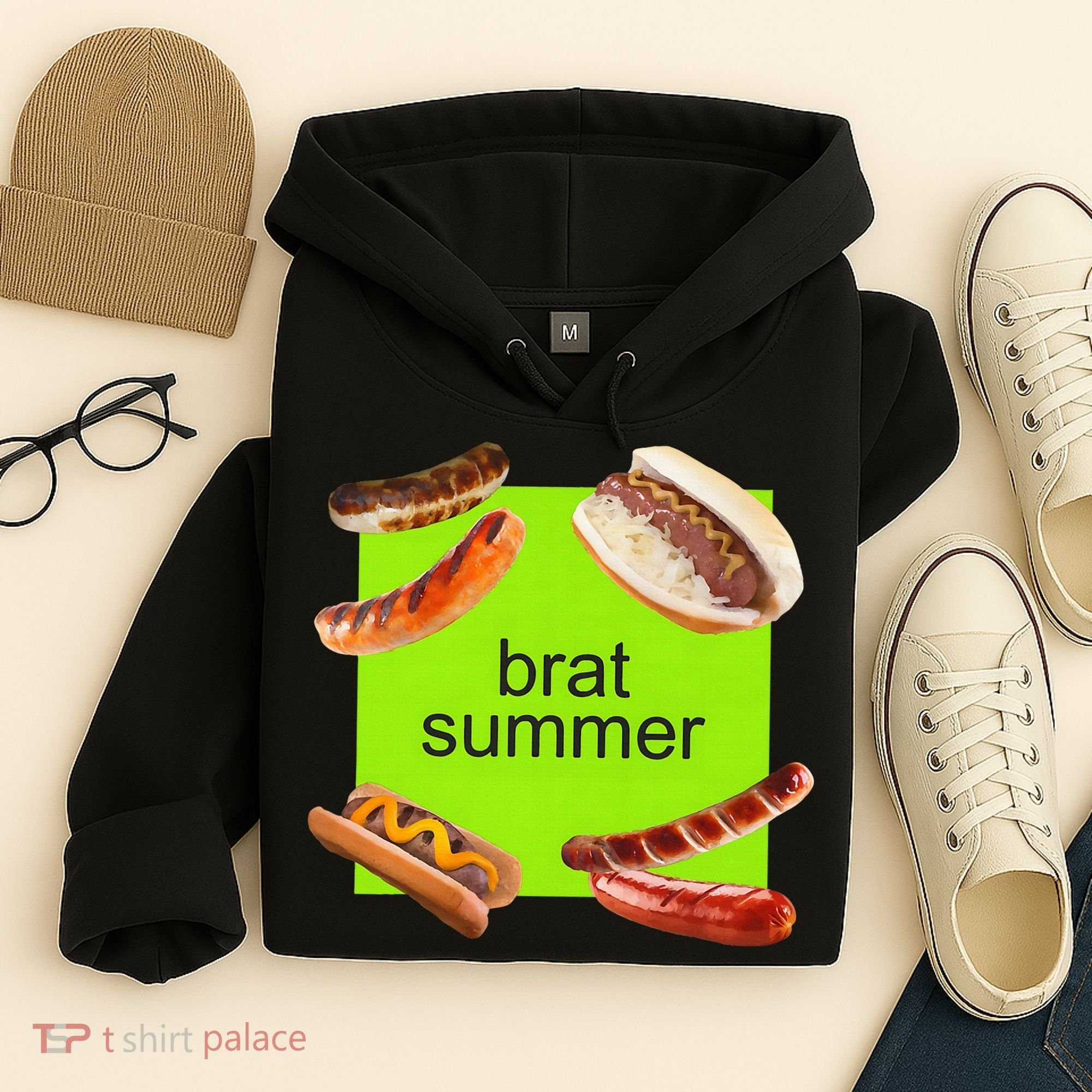 Brat Summer Funny Hot Dog Bratwurst Summer Hoodie