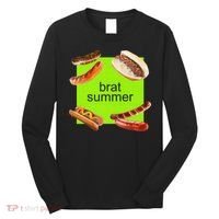 Brat Summer Funny Hot Dog Bratwurst Summer Long Sleeve Shirt thumb 0