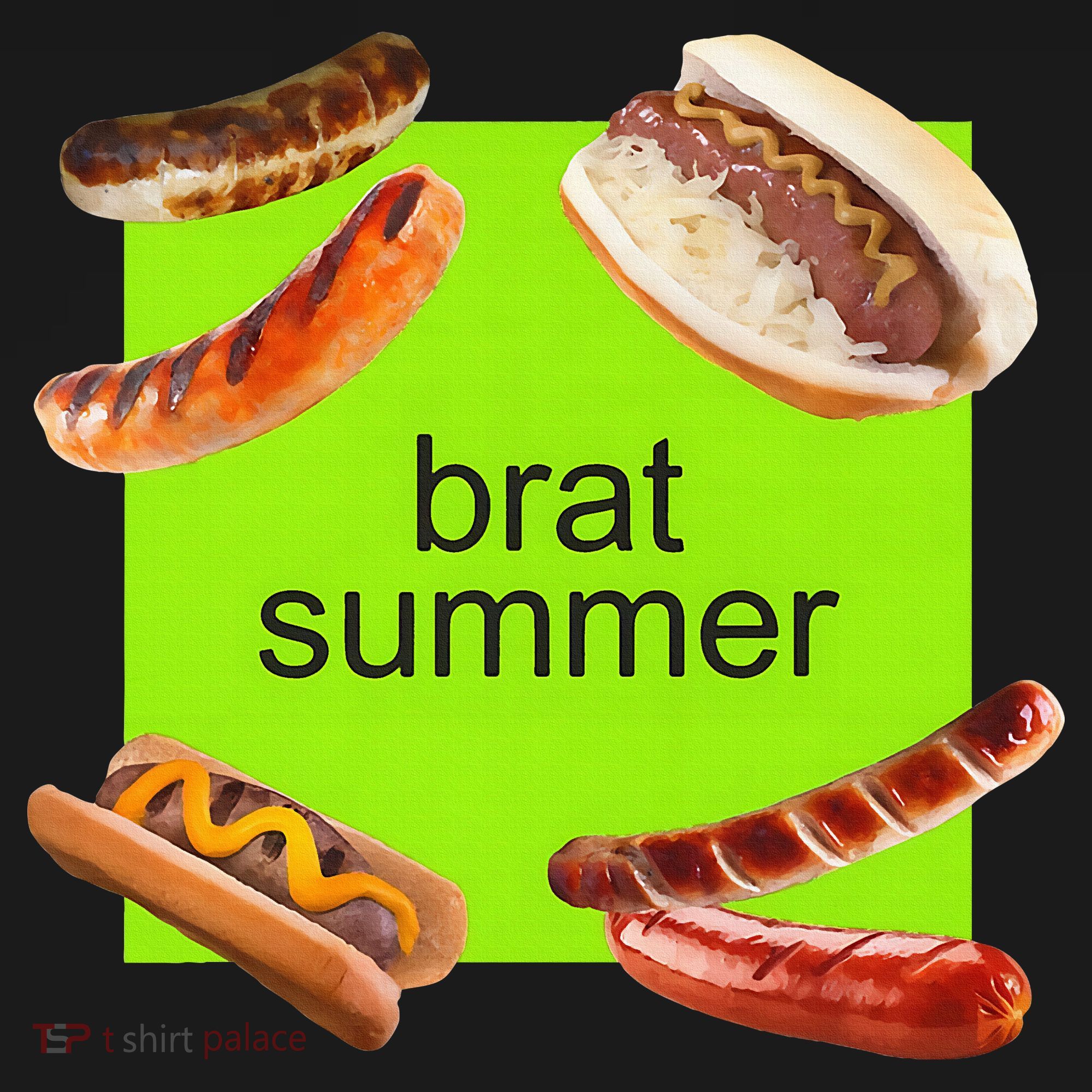 Brat Summer Funny Hot Dog Bratwurst Summer Baby Bodysuit