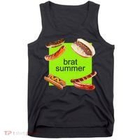 Brat Summer Funny Hot Dog Bratwurst Summer Tank Top thumb 0