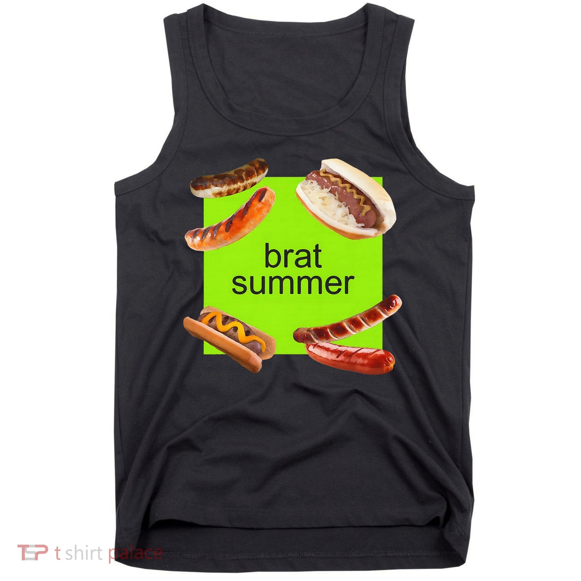 Brat Summer Funny Hot Dog Bratwurst Summer Tank Top