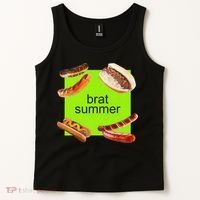 Brat Summer Funny Hot Dog Bratwurst Summer Tank Top thumb 2