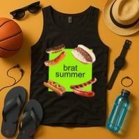 Brat Summer Funny Hot Dog Bratwurst Summer Tank Top thumb 4