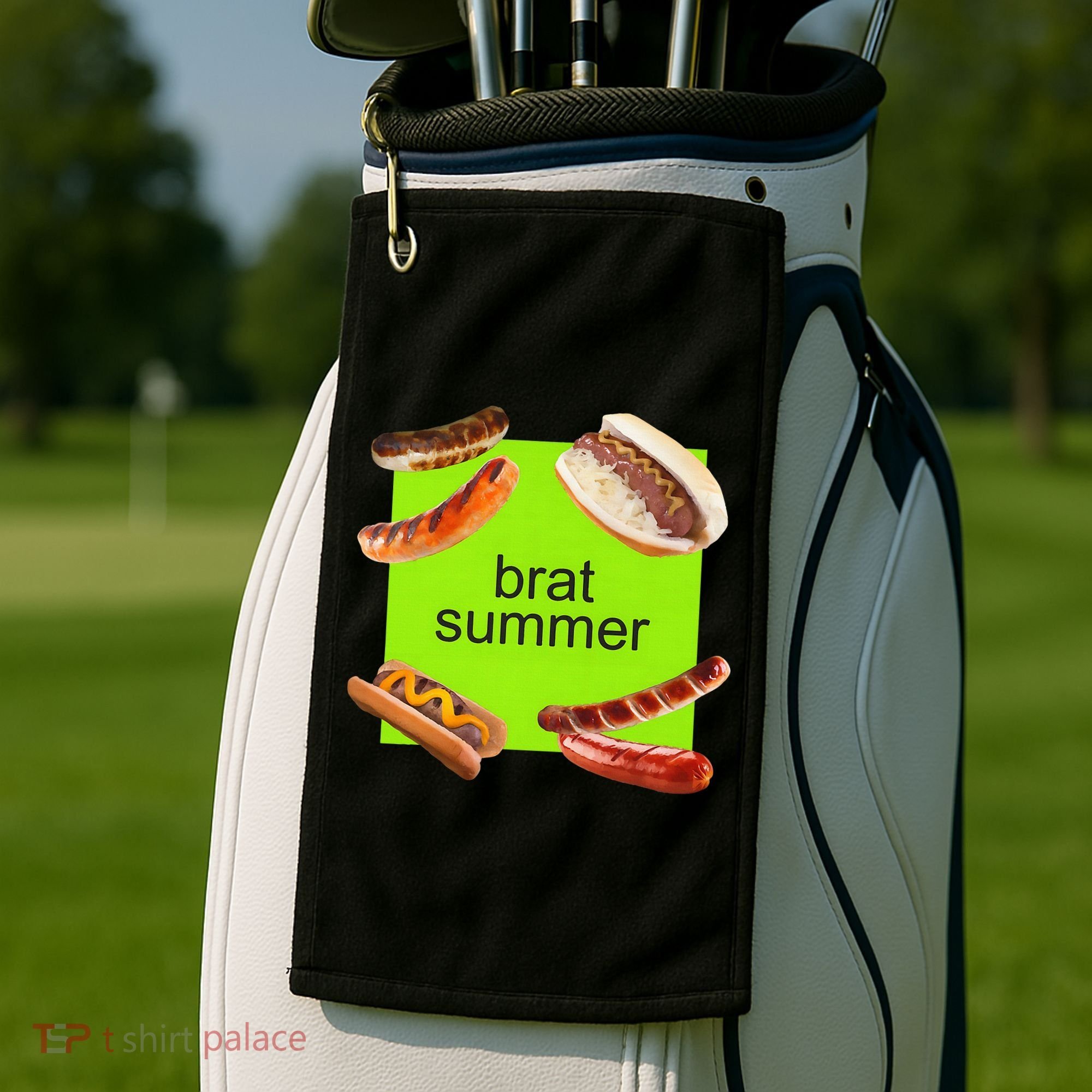 Brat Summer Funny Hot Dog Bratwurst Summer Golf Towel