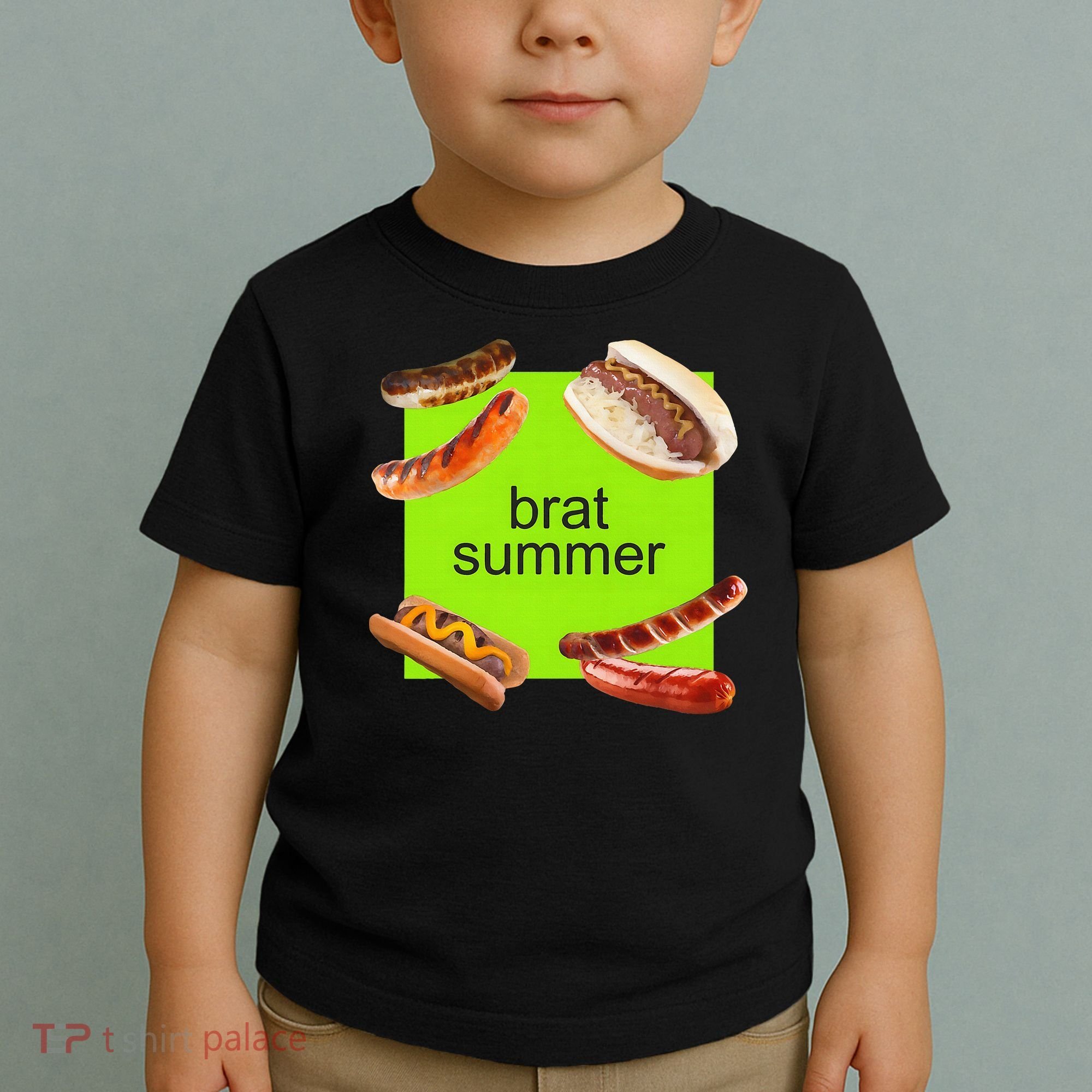 Brat Summer Funny Hot Dog Bratwurst Summer Toddler T-Shirt