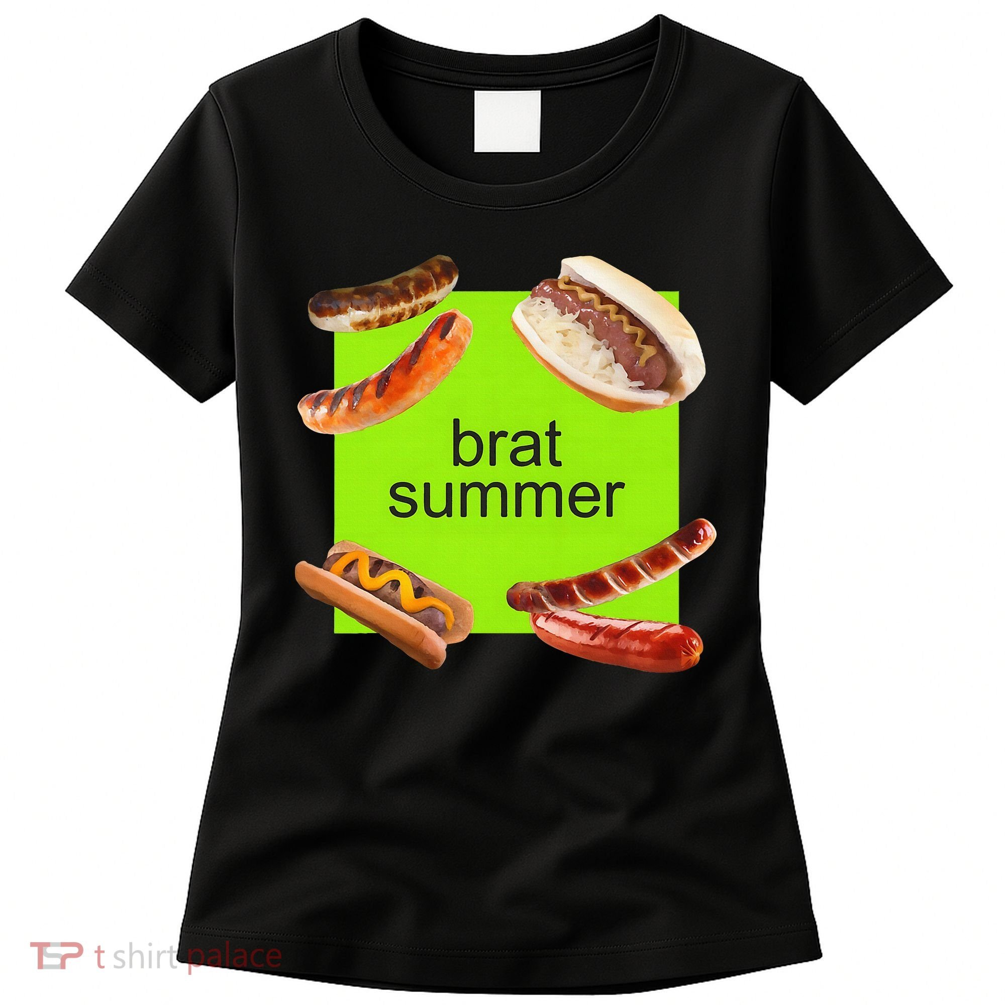Brat Summer Funny Hot Dog Bratwurst Summer Women's T-Shirt