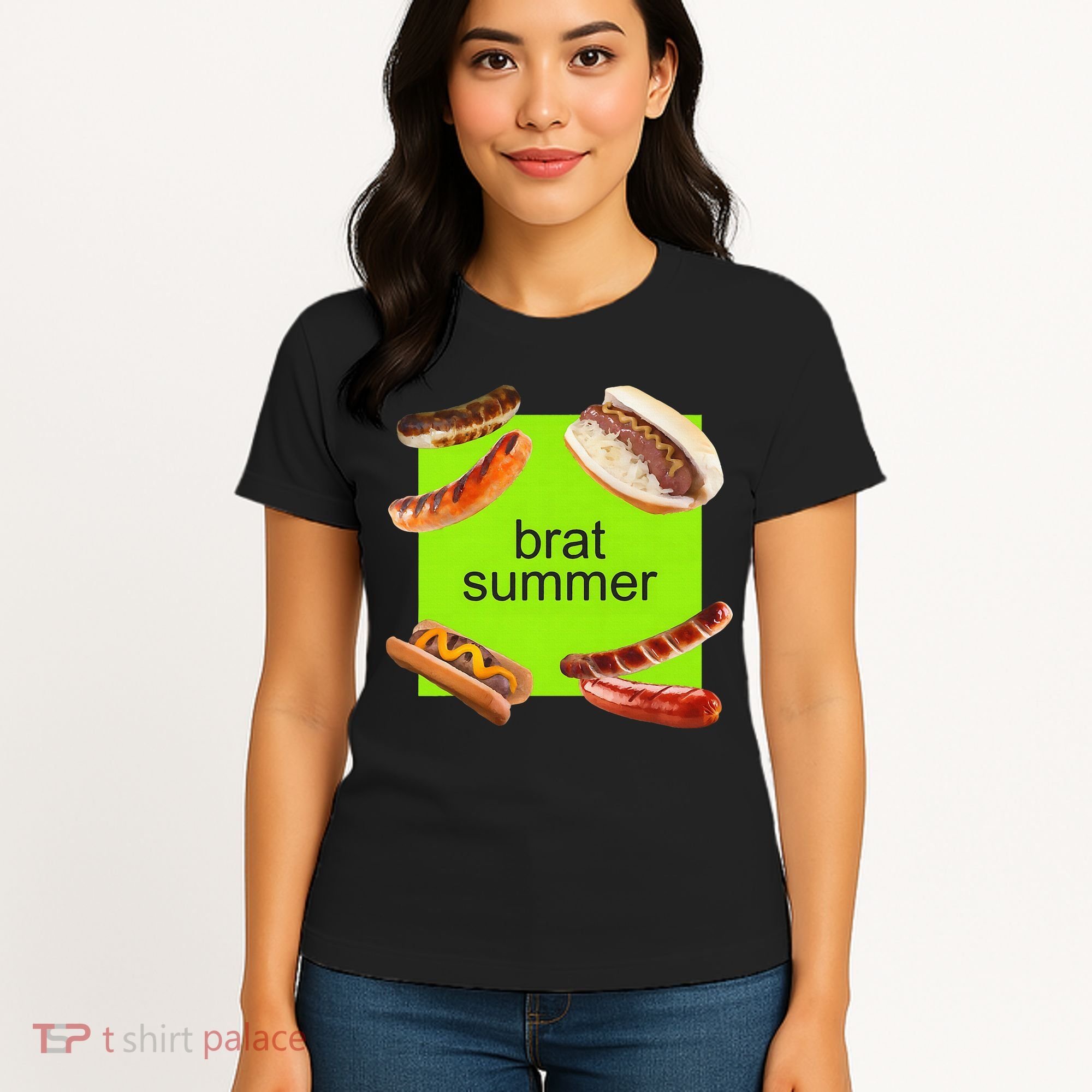 Brat Summer Funny Hot Dog Bratwurst Summer Women's T-Shirt