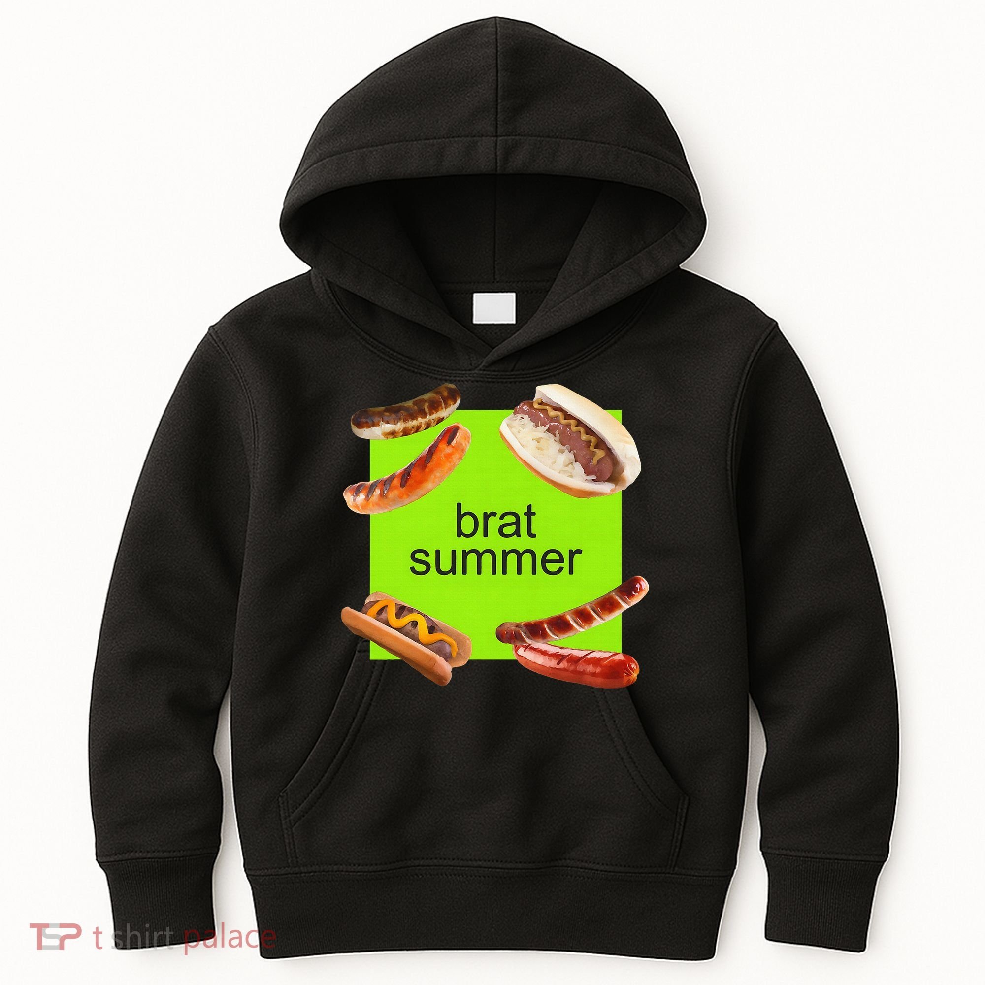 Brat Summer Funny Hot Dog Bratwurst Summer Kids Hoodie